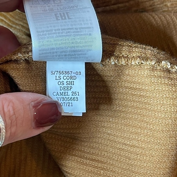 GAP Corduroy Shirts Long Sleeve Button Down Wide-Ribbed Cotton Jacket Shacket - Picture 13 of 15